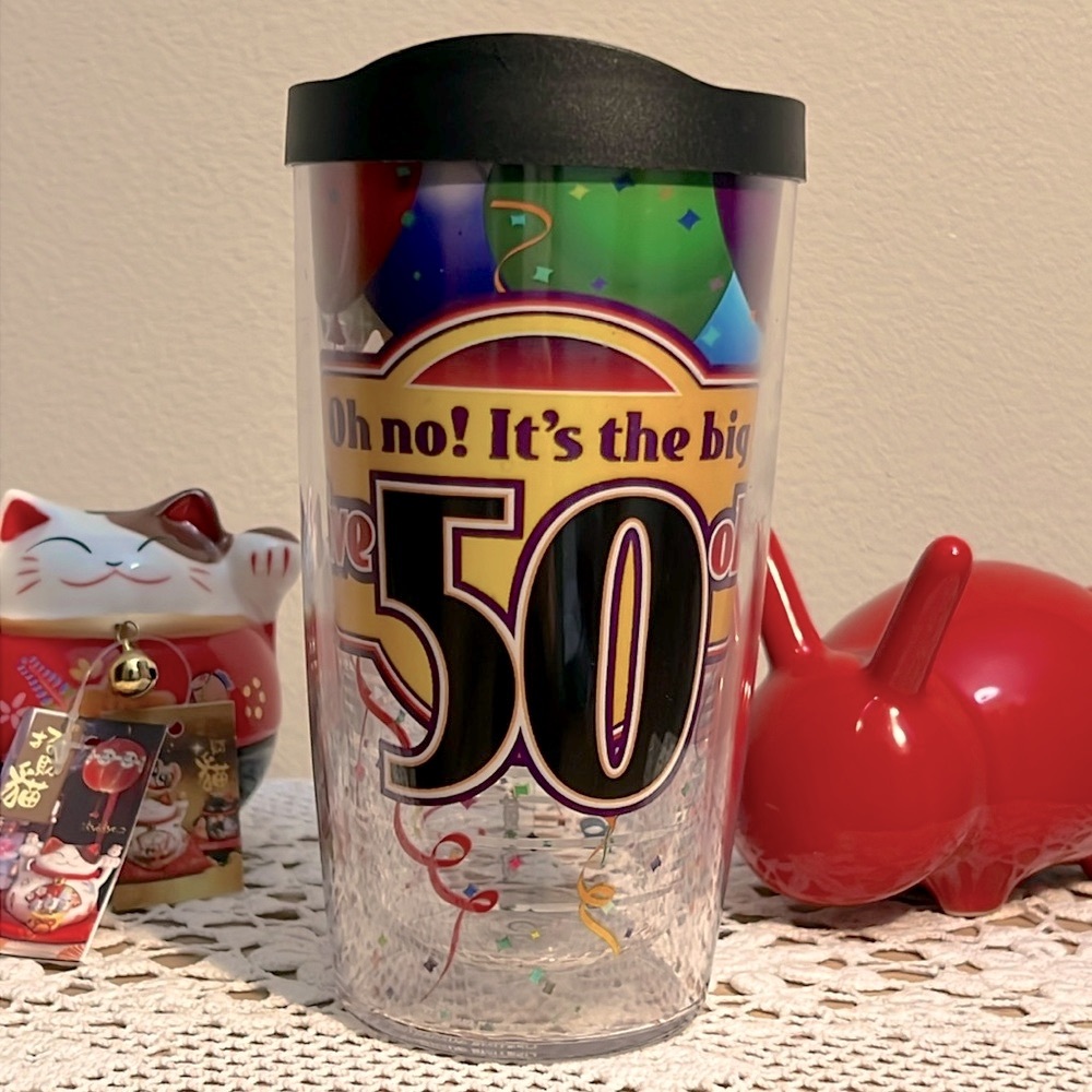 Tervis “The Big Five 50 Oh!” 16 oz Plastic Tumbler